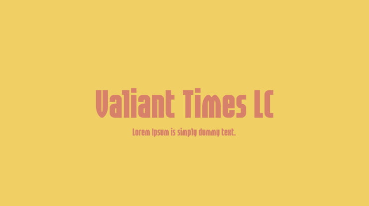 Valiant Times LC Font Family