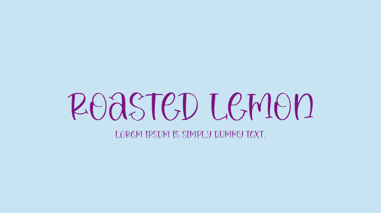 Roasted Lemon Font