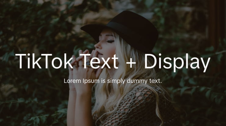 TikTok Text + Display Font Family