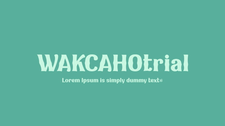 WAKCAHOtrial Font