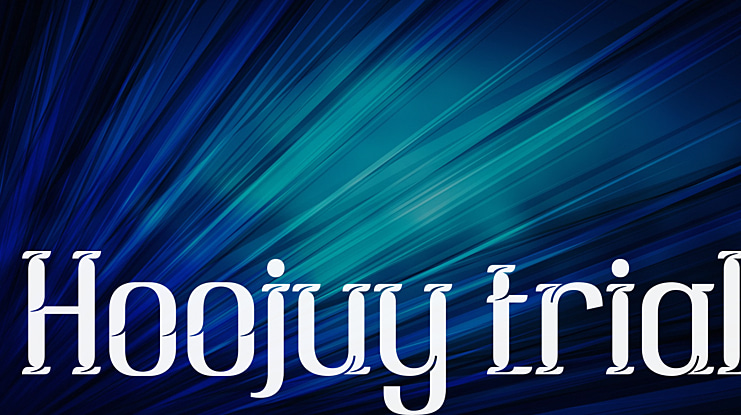 Hoojuy trial Font