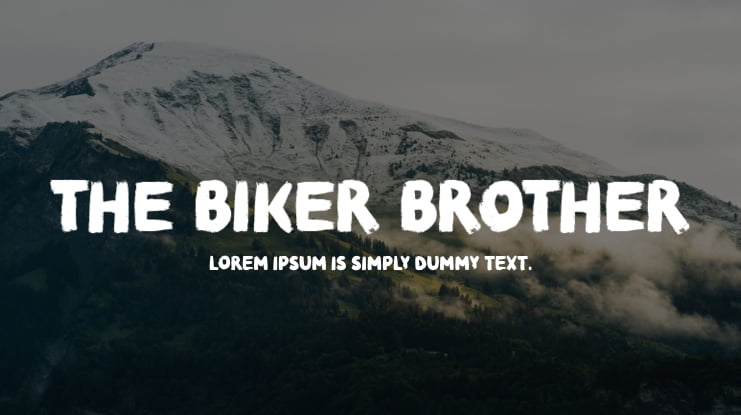 The Biker Brother Font