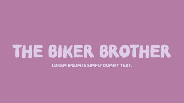 The Biker Brother Font