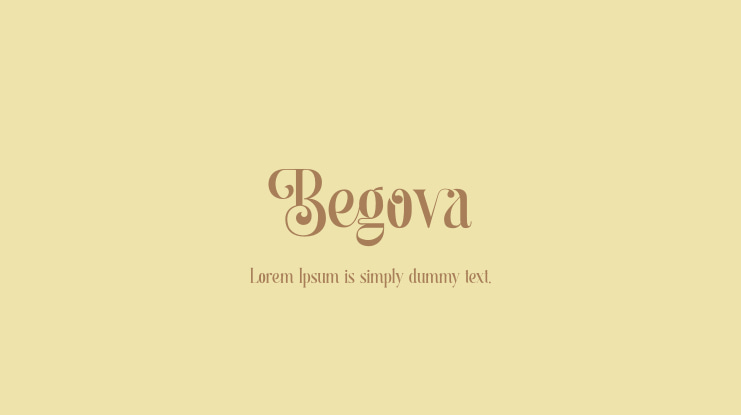 Begova Font