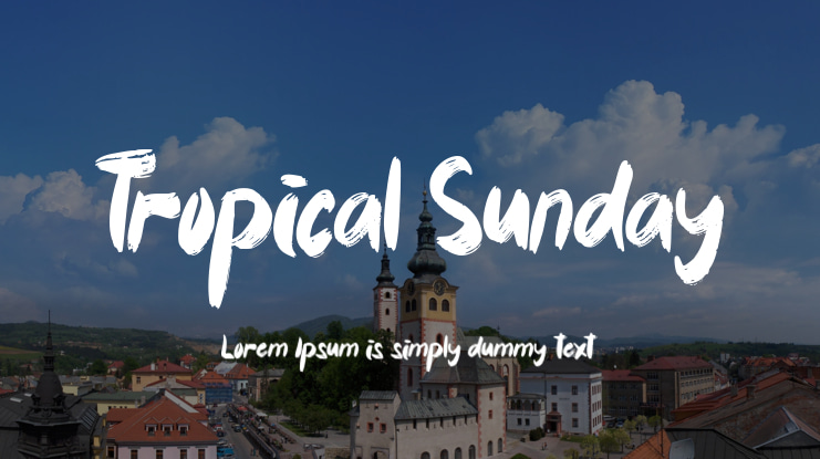 Tropical Sunday Font