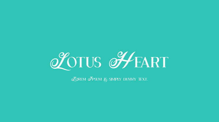 Lotus Heart Font