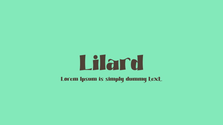 Lilard Font