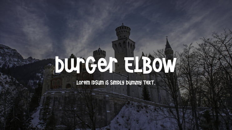 Burger Elbow Font Family