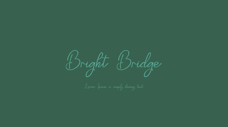 Bright Bridge Font
