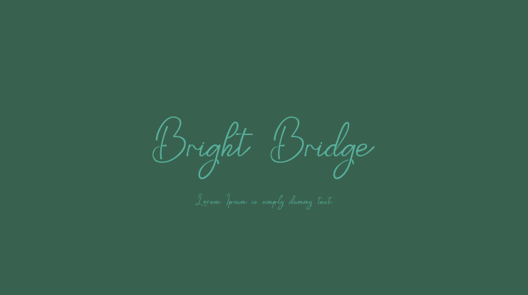 Bright Bridge Font
