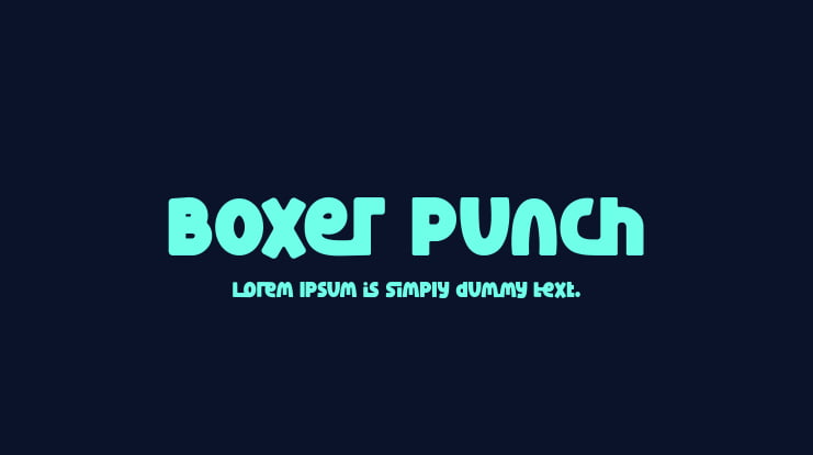 Boxer Punch Font