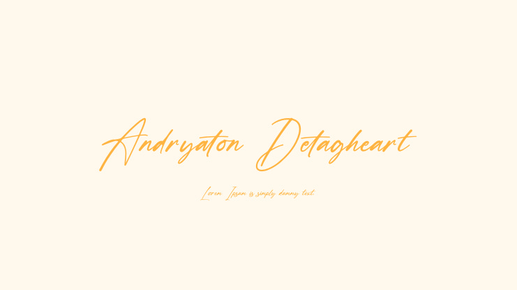 Andryaton Detagheart Font