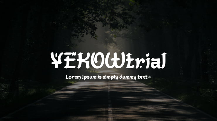 YEKOWtrial Font