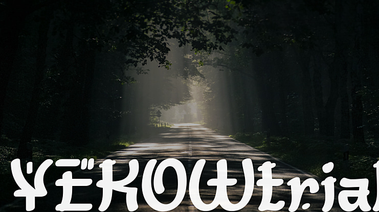 YEKOWtrial Font