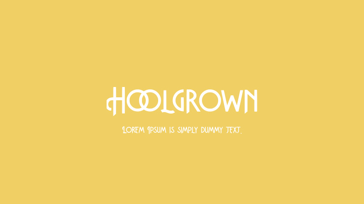 Hoolgrown Font