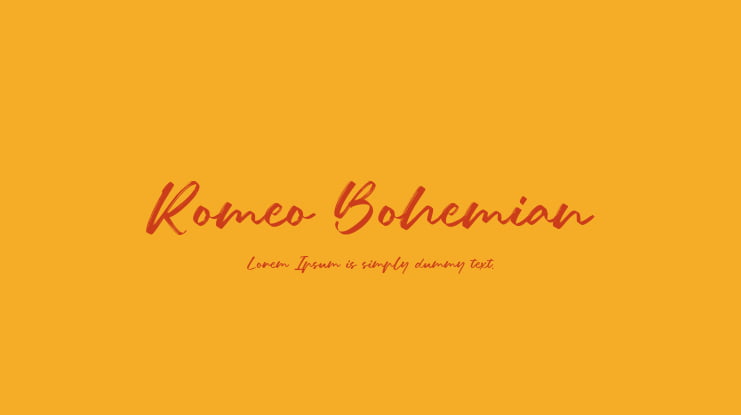 Romeo Bohemian Font