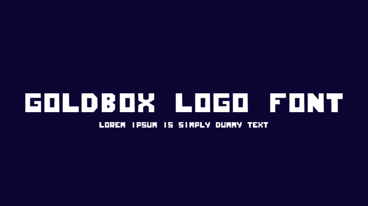 GoldBox-Logo-Font