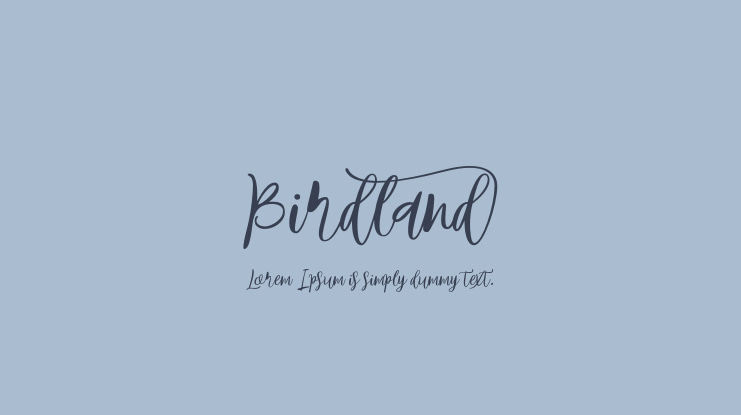 Birdland Font