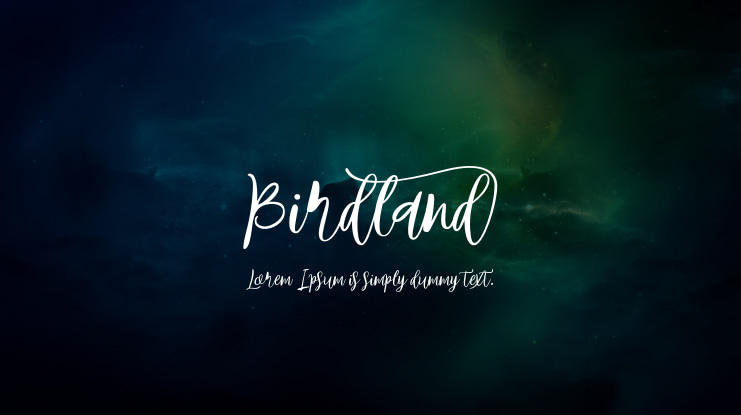 Birdland Font