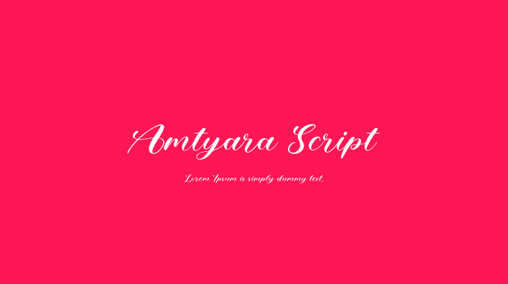 Amtyara Script Font