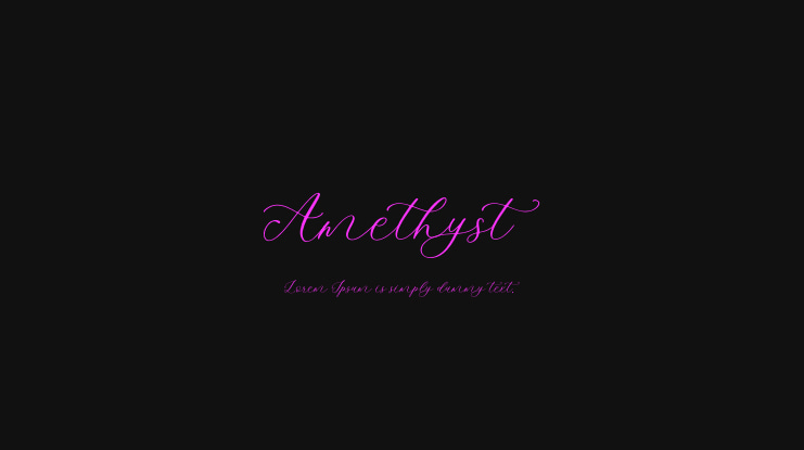 Amethyst Font