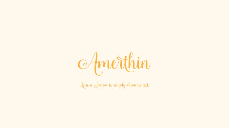 Amerthin Font