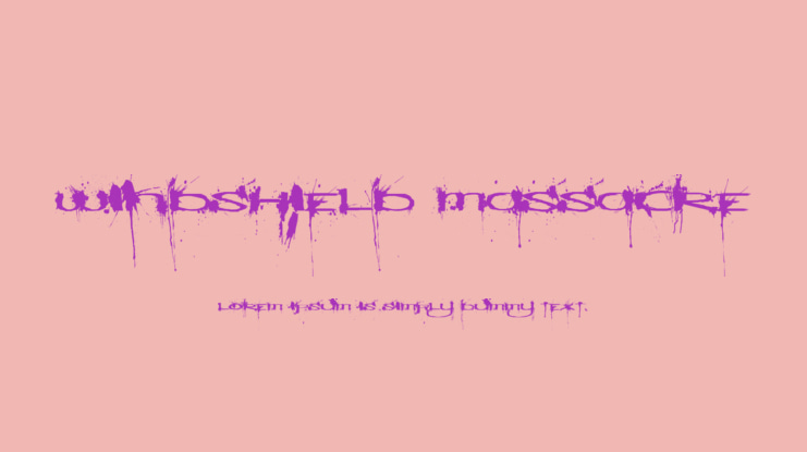 Windshield Massacre Font