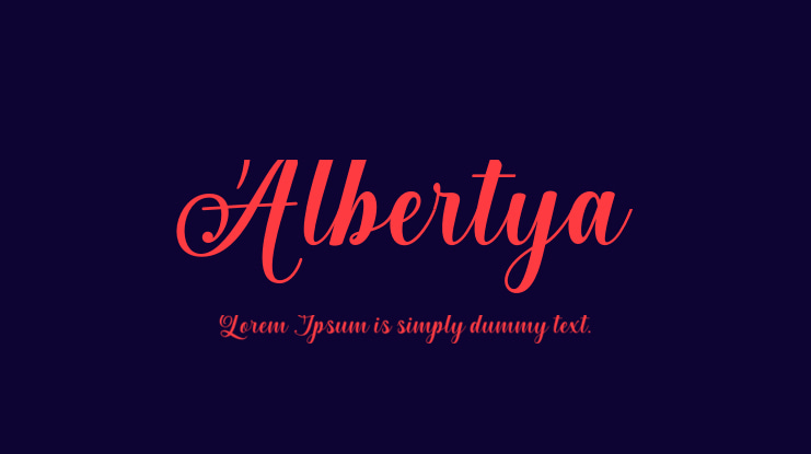 Albertya Font