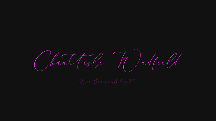 Charttisle Wadfield Font
