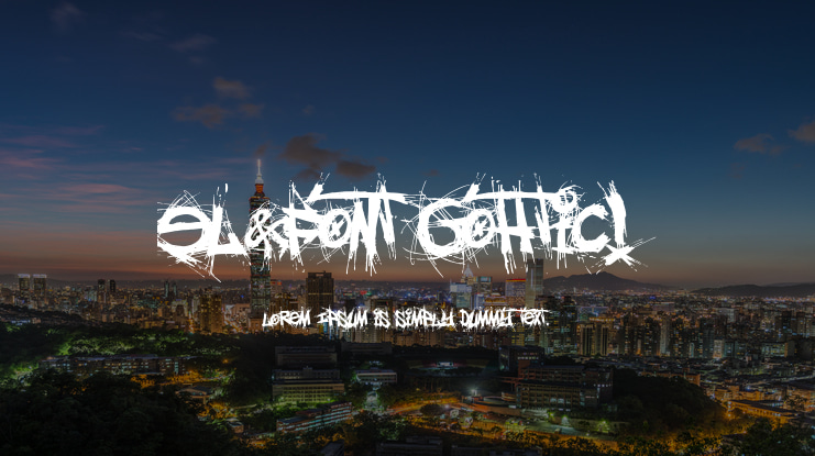 El&Font Gohtic!
