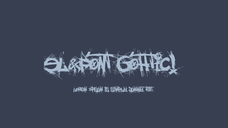 El&Font Gohtic!