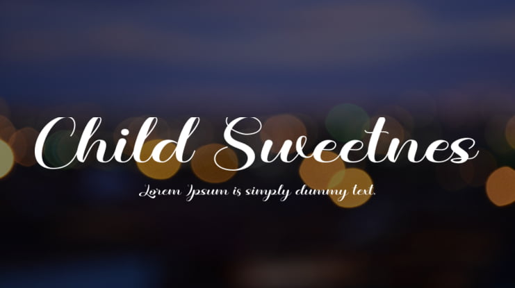 Child Sweetnes Font