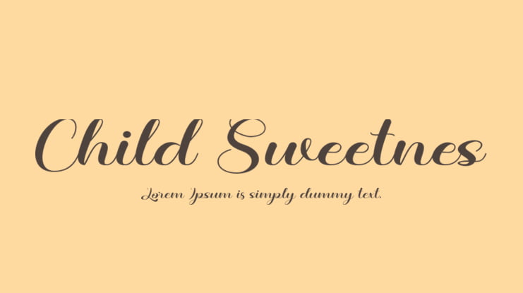 Child Sweetnes Font