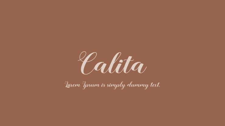 Calita Font