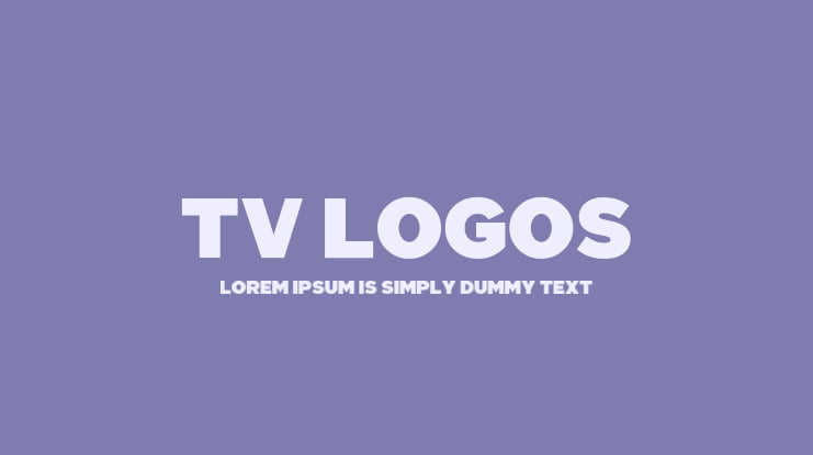 TV Logos #2 Font
