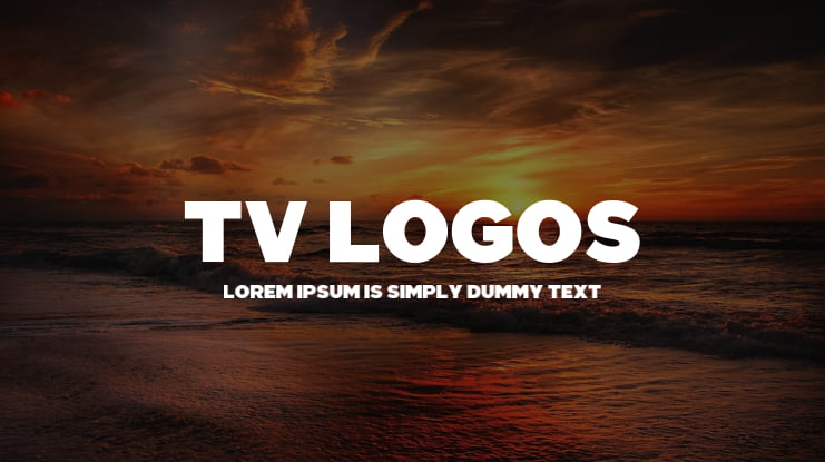 TV Logos #2 Font