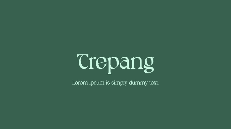 Trepang Font