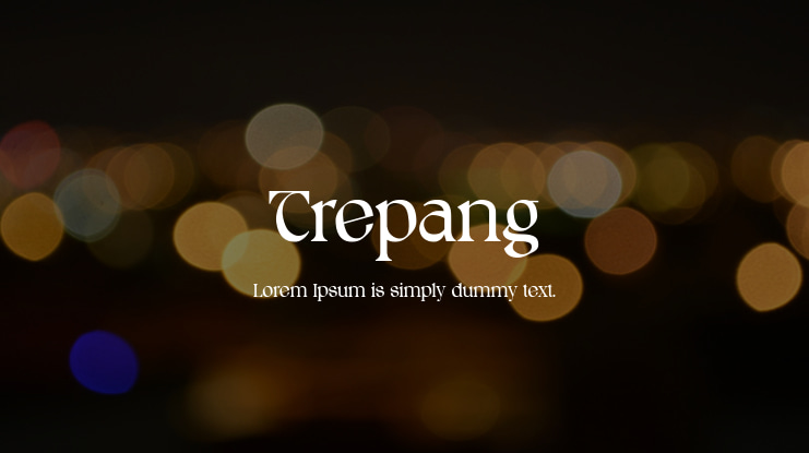 Trepang Font