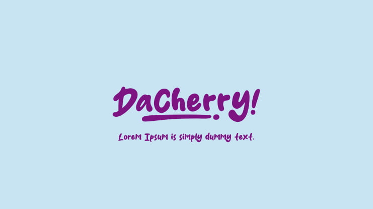 Dacherry Font