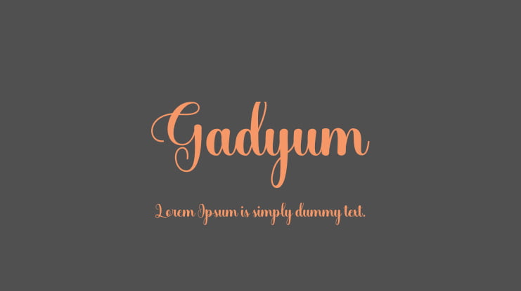 Gadyum Font