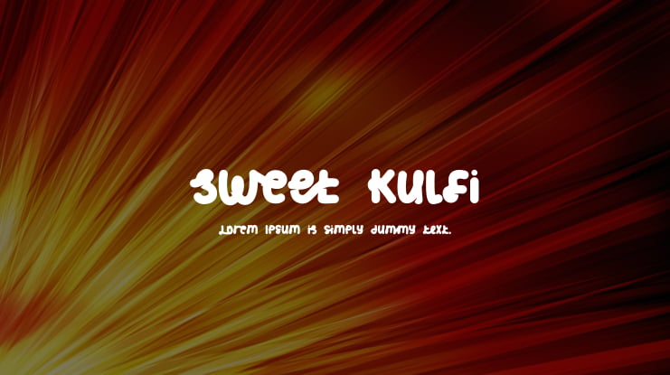 Sweet Kulfi Font