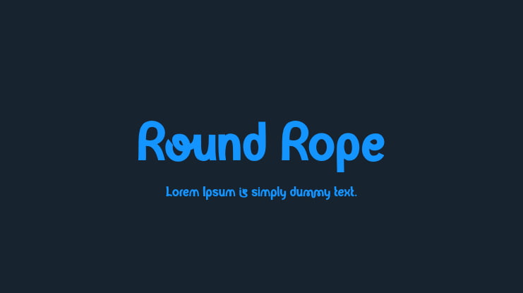 Round Rope Font
