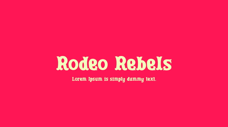 Rodeo Rebels Font Family