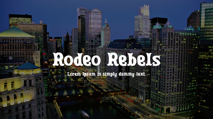 Rodeo Rebels Font Family