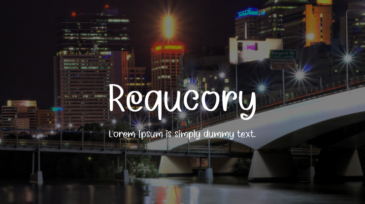 Requcory Font