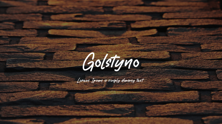 Golstyno Font
