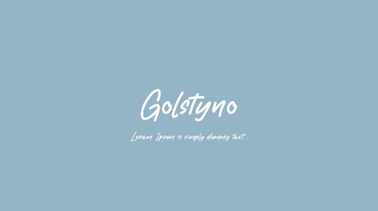 Golstyno Font