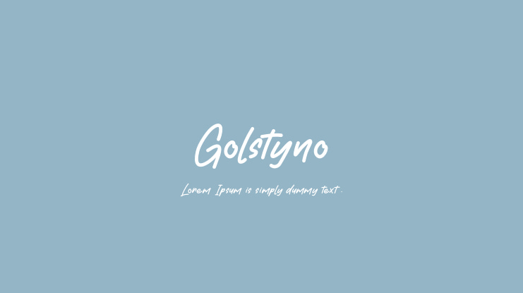 Golstyno Font