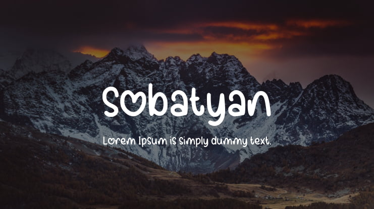 Sobatyan Font