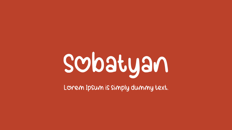 Sobatyan Font